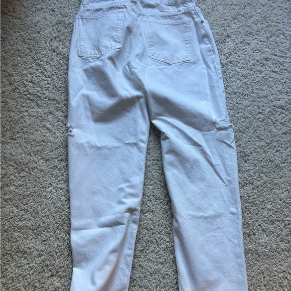 The Drop Kasen White Wide Leg Slit Demim Pants NWT - Picture 5 of 6